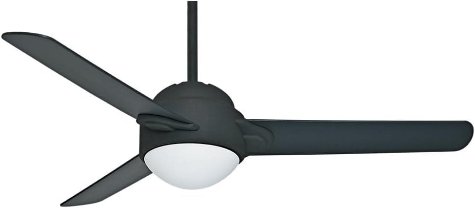 Casablanca 59081 Trident 54-Inch Graphite Finish Ceiling Fan with Three Graphite/Walnut Blades with a Light Kit