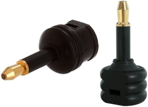 Tgomtech Toslink to Mini Toslink Plug Adapter - F/m Black