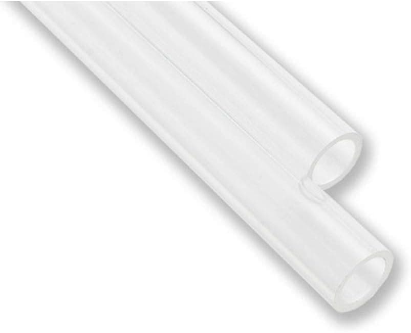 EKWB EK-HD Acrylic Tube, 10/12mm, 500mm, Clear, 8-Pack