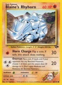 Pokemon - Blaine39;s Rhyhorn (65) - Gym Challenge