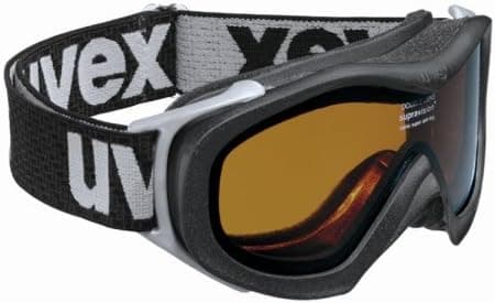Uvex Wizzard Junior Ski Goggle,Black Metallic Frame with Double Vario Lens