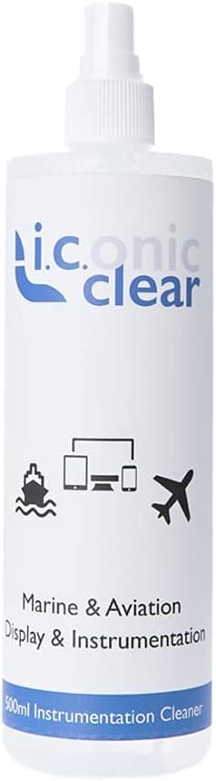 Iconic Clear Electronics Instrumentation Marine Aviation Display Cleaner 16oz Spray