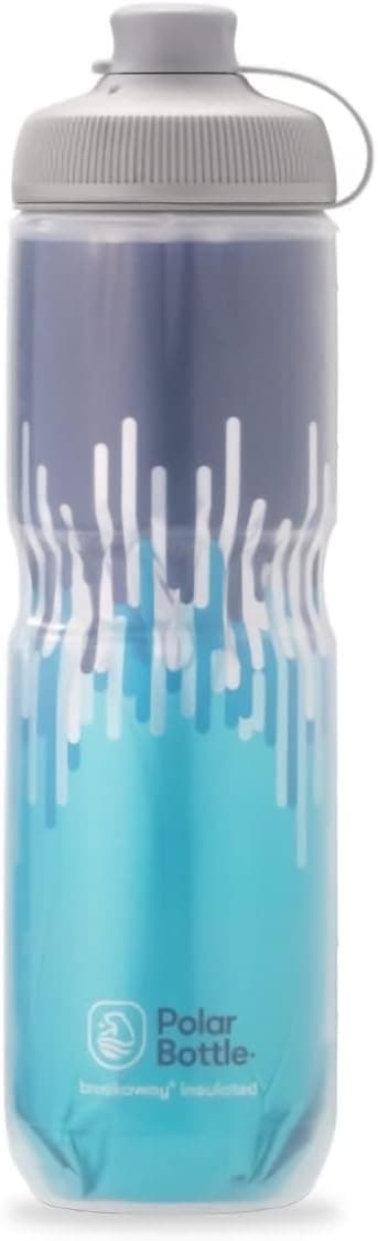 Polar Bottle Breakaway Muck Insulated Mountain Bike Water Bottle - BPA Free, Cycling & Sports Squeeze Bottle with Dust Cover