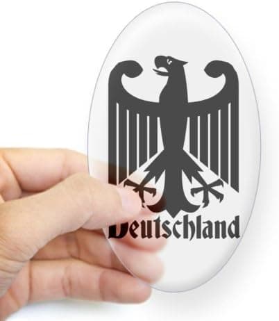 CafePress Deutschland Germany National Symbol Sticker (OVA Oval Bumper Sticker, Euro Oval Car Decal