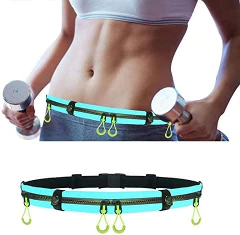 Michaelmas Koradji Running Pouch Belt Runner Waist Pack Fanny Pack Bum Bag Money Belt Gym Accessories Passport Holder Unisex for Storage of iPhone Sumsung Phones Flipbelt Nathan