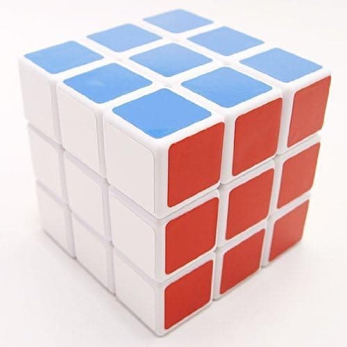 Lanlan® Blue Magic 3X3 Sticker Speed Cube-White