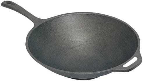 Stansport 16301 Cast Iron Wok - Pre-Seasoned