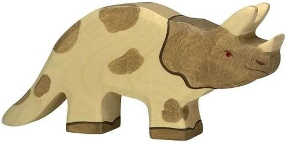 Holztiger Triceratops Toy Figure