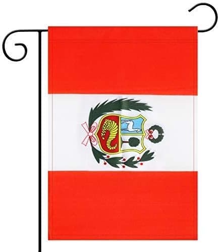 Kind Girl 2 Pack Peru Peruvian Garden Flag,Indoor Outdoor Decoration Flags,Home, Garden, Office Decorations,Double-Sided Flags,DIY Celebration Holiday Decoration.