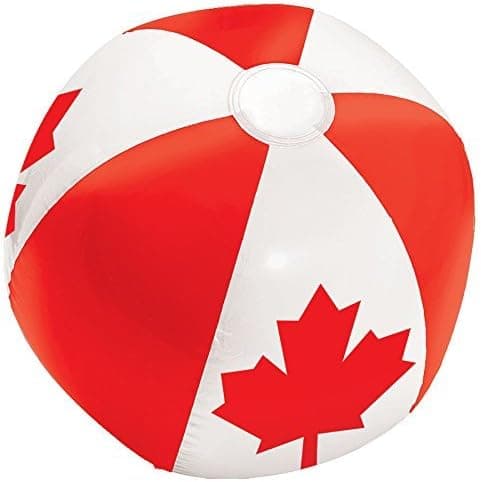 amscan Canada Day 13" Inflatable Beach Ball