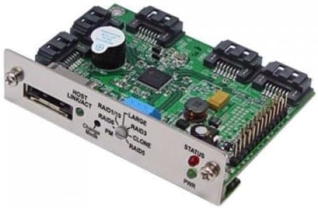 eSATA to 5X SATA Hardware RAID0/1/3/5/10/BIG/SPAN/CLONE and JBOD Controller
