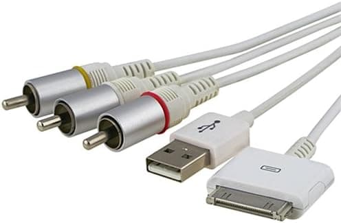 Composite Av Cable + USB for Iphone 3g( (Work with Firmware Version 2.2) 2g Ipod Nano 3g /4g Ipod Touch 1g 2g Classic