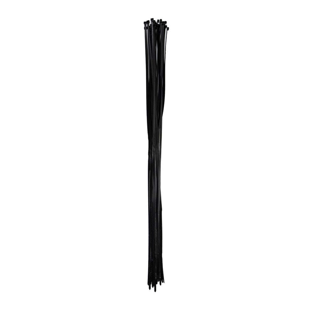 ZipTie.com 60-inch Black Multi-Purpose Cable Tie, 175-lb Tensile Strength, UL Listed, 25-Pack