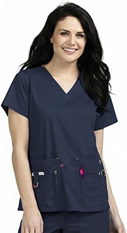 Med Couture Women's Rescue V-Neck Solid Scrub Top