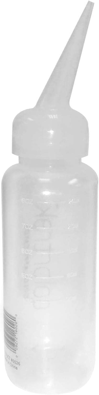 Colortrak Slant Tip 8 Ounce Applicator Bottle, Soft, Easy Dispensing Bottle for Applying Liquid Hair Color, Durable, All Over Color Deposit, Highlights, with Measurements, Reusable, 8 Ounce bottle