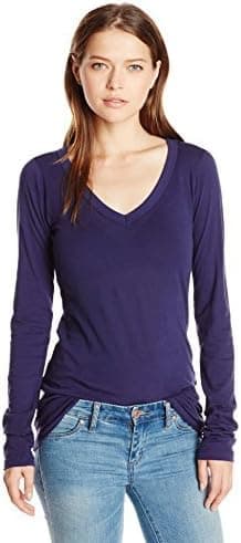 LAmade Women's Fitted V-Neck Tunic Top
