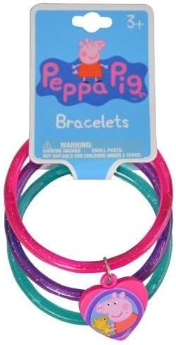UPD Peppa Pig Glittered Bracelet Set with Charm