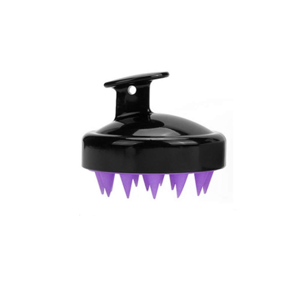 Hair Scalp Massager, Upgraded Wet and Dry Hair Scalp Massager Brush with Soft Silicone Rubber Hair Brush for Curly Girls, Women, Wife, Girlfriend, Daughter, Men, Kids, Pets (Black)