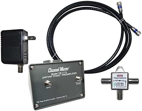 CHANNEL MASTER 7778 TITAN 2 - UHF / VHF / FM HIGH GAIN HDTV BROADBAND ANTENNA PREAMPLIFIER