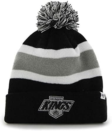 '47 Brand Breakaway Cuff Beanie Hat with POM POM - NHL Cuffed Winter Knit Baseball Cap