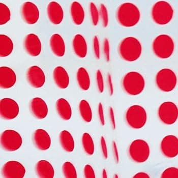 Do Dots Red - Shower Curtain