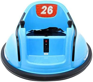 NaNoGoGo Kids Toy Ride-On Bumper Car Vehicle Remote Control 360 Spin ASTM-Certified (Blue)