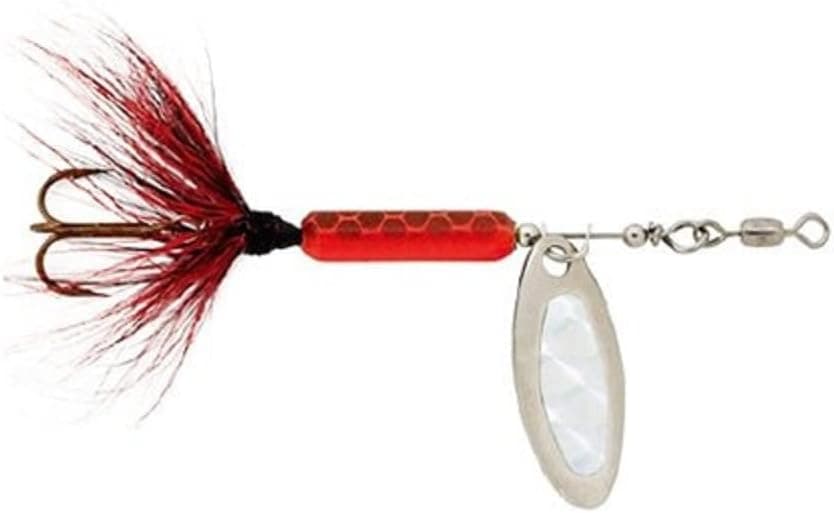 Luhr Jensen 1/4 Bang Tail Spoon, Fire/Black Scale