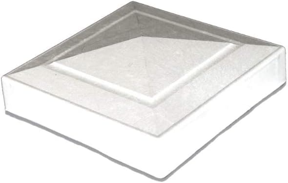 Plastic Post Cap for Fence 4 x 4 inches. (102 x 102 mm.) White, 16 Pieces. Made in USA, This Post Cap ONLY fits Posts Measuring 4 x 4 in. Nominal. Free & Quick Delivery from USA. BFSEALS