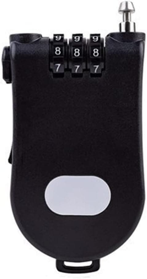 39 Inch Retractable Combination Lock for Bicycle Luggage - Blue (Black)