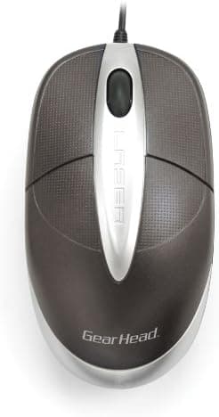 Gear Head Laser Wired Scroll Mouse (USB)