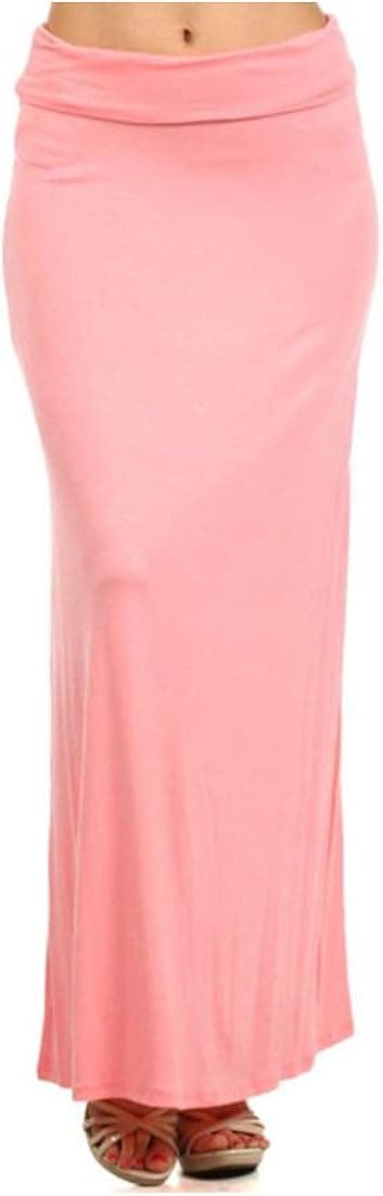 ShezPretty Women's Styleish Print/Solid High Waist Flare Long Maxi Skirt