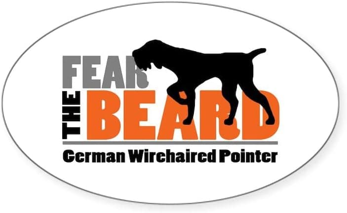 CafePress Fear The Beard Gwp Sticker Oval Bumper Sticker, Euro Oval Car Decal