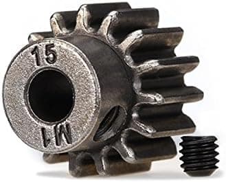 Traxxas 6487X 15-T Pinion Gear 1.0 Metric Pitch fits 5mm Shaft (Compatible with Steel spur Gears)