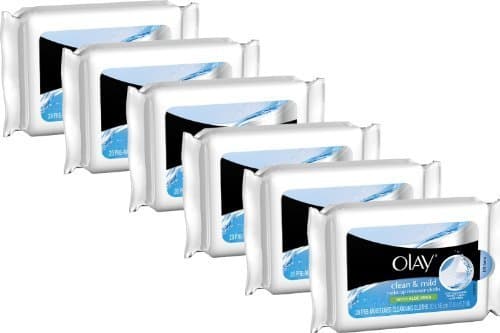Olay Clean & Mild Make-Up Remover Cloths 20 Count (Pack of 6)