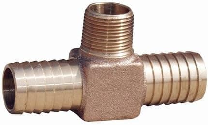 ProPlumber 1" x 3/4" x 1" NoLead Hydrant Tee