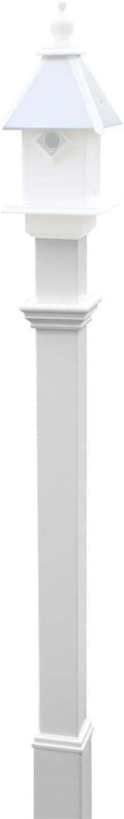 New England Decorative Mounting Post, White, 5'