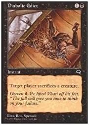 Magic The Gathering - Diabolic Edict - Tempest