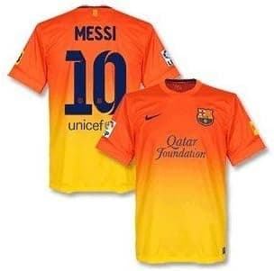 12-13 Barcelona Away Jersey + Messi 10-L