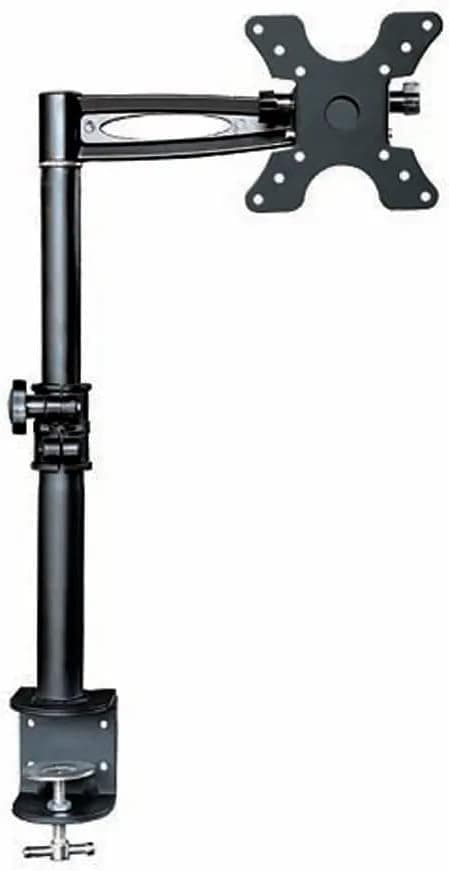 Monoprice 2 Way Adjustable Tilting Desk Mount Bracket for LCD LED (Max 33Lbs, 13~30inch) - Black