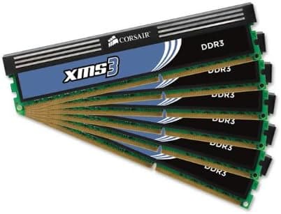 Corsair XMS3 12GB (6x2GB) DDR3 1600 MHz (PC3 12800) Desktop Memory (HX3X12G1600C9)