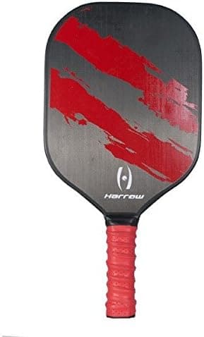 Harrow Torch Pickleball Paddle, Black/red