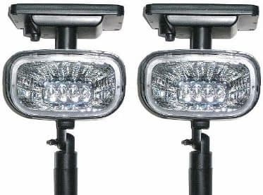 Tricod PL901 4 Super LED Solar Plastic Spot Light, 2-Pack