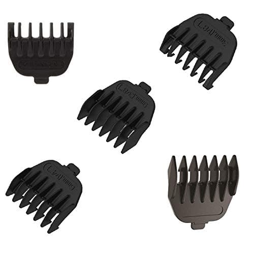 5pc Snap on Comb Set Compatible with Remington ONLY MB-2500, PG-6020, PG-6015, PG-6025, PG-6250, VPG6530, MB6550