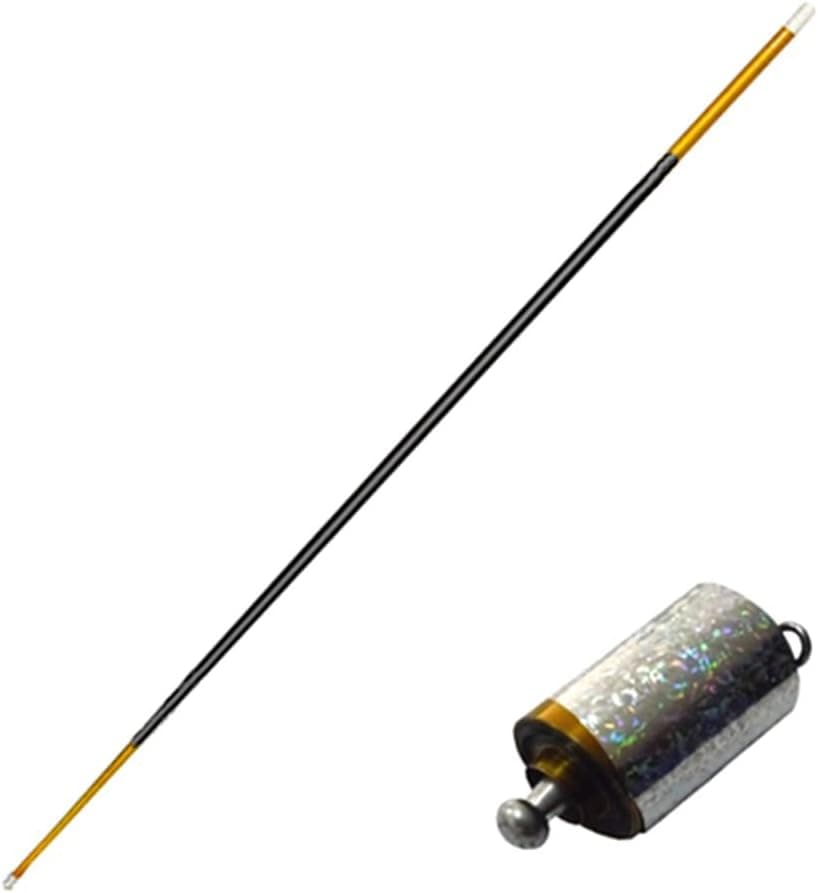 Enjoyer Metal Appearing Cane Magic Wand Professional Magician Canes Close-up Magic Stage Magic Pop up Cane (Golden&Black, 55'')