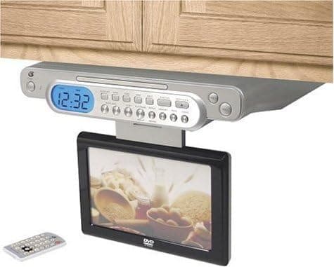 GPX KCLD8886DT Under Cabinet 8.1 inch Cable-ready LCD TV, DVD Player with Remote Control (Discontinued by Manufacturer)