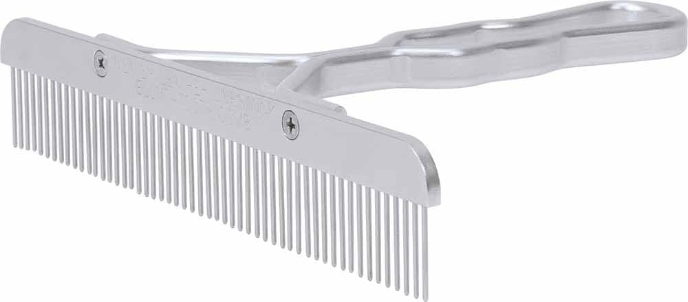 Weaver Leather Blunt Tooth Comb with Aluminum Handle and Replaceable Stainless Steel Blade