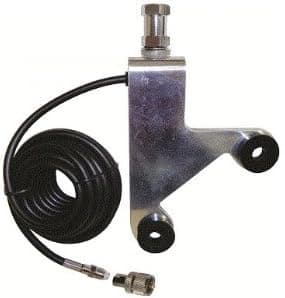 ACCESSORIES UNLIMITED - HEAVY DUTY SPARE TIRE ANTENNA MOUNT WITH 18 FEET OF COAX CABLE & QUICK ON PL259 FOR 2007 UP WRANGLER, RUBICON & LIBERTY