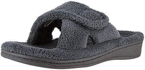 Vionic Women's Indulge Relax Slipper - Ladies Comfortable Cozy Adjustable House Slippers that include Three-Zone Comfort with Orthotic Insole Arch Support, Soft House Shoes for Ladies