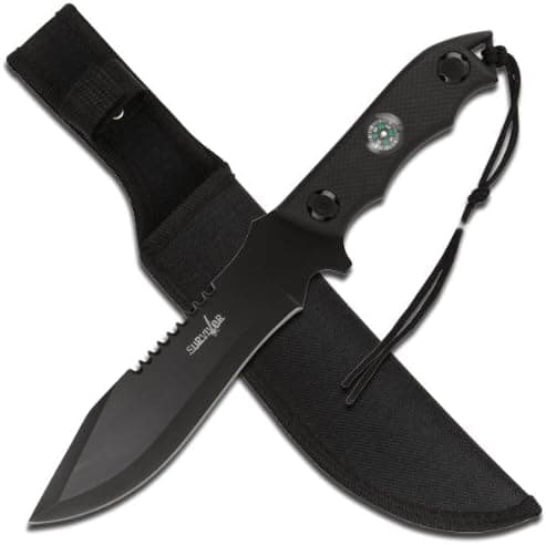 Survivor HK-907L Tactical Fixed Blade Knife 11.75-Inch Overall