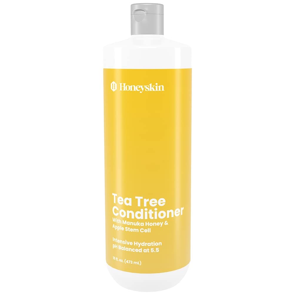 Tea Tree Conditioner for Dry Damaged Hair - Deep Conditioner with Tea Tree Oil for Dandruff and Itchy Scalp - Refreshing and Hydrating Hair Conditioner with Peppermint Oil and Manuka Honey (16oz)